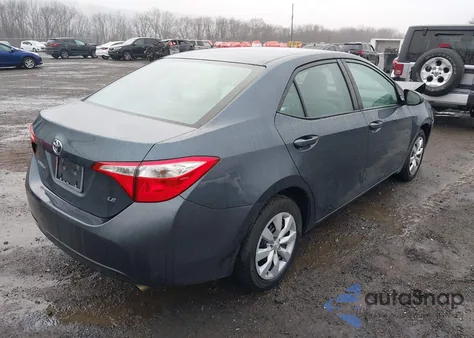 2016 Toyota Corolla Le из США, поврежденный, VIN 2T1BURHE3GC524714